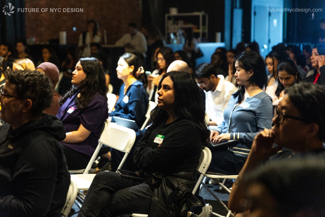 Audience seated during Future of NYC Design programming