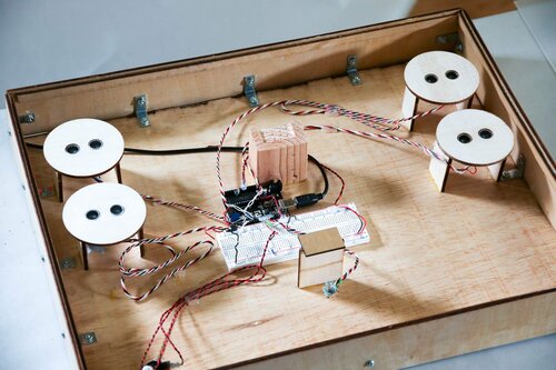 Inside the Authentic or Not fabricated enclosure