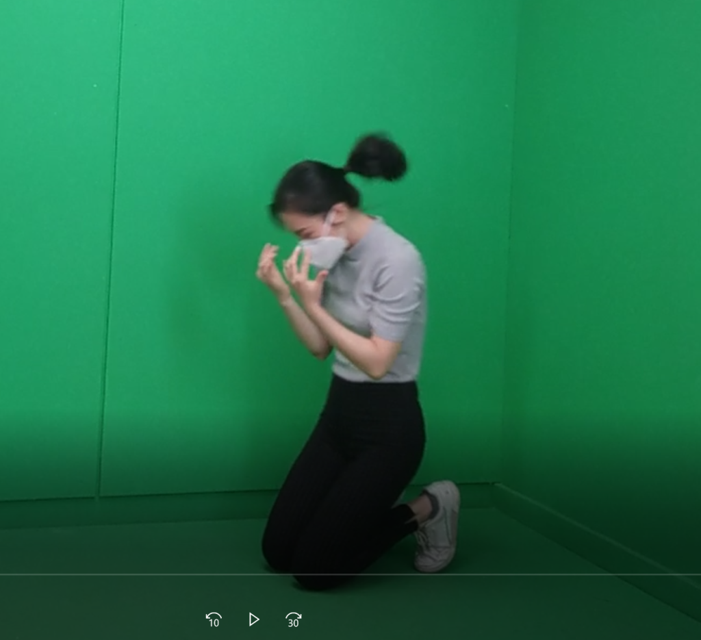 Green screen motion capture test