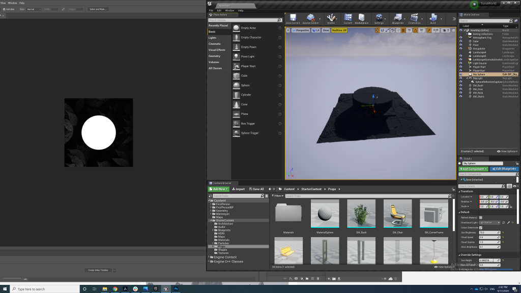 Heightmap and Unreal terrain comparison