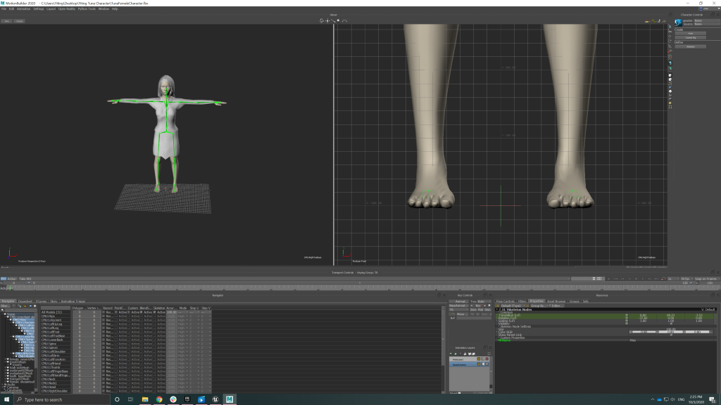 MotionBuilder workflow screenshot