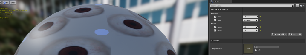 Character pupil remapping test