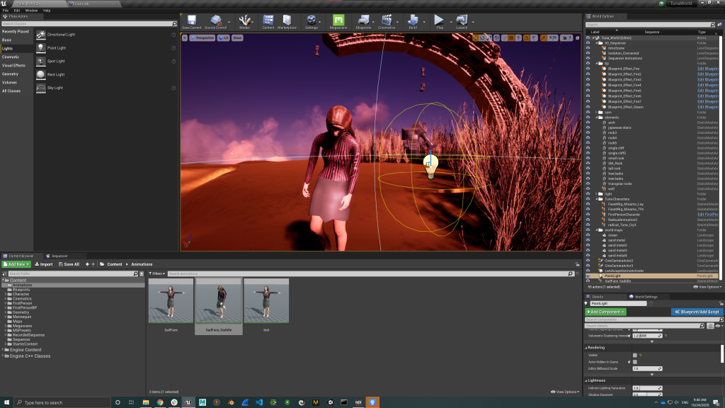 Unreal Sequencer screenshot